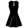 Vestido de verniz com renda XL