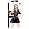 Vestido de verniz com renda XL