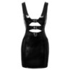 Vestido de verniz com fivela XL
