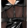 Lackkleid mit Netzstoff L