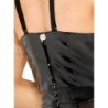 Lackkleid mit Netz XL