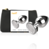 Plug Anale in Metallo Taglia L Cristallo Trasparente 4 X 9Cm
