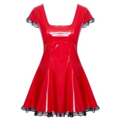 Vestit de vernís vermell M