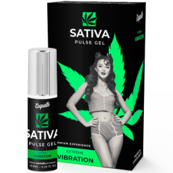 Pulse Gel Sativa Itin Stiprus Vibracinis Gelis Premium 6Ml