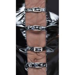 T-shirt en cuir verni XL