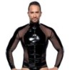 Leren heren overhemd XL