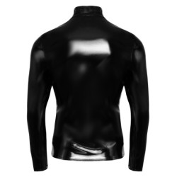 Leren heren overhemd XL
