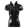 Camicia in lattice con cerniera nera L