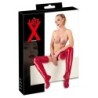 Červené latexové punčochy L/XL