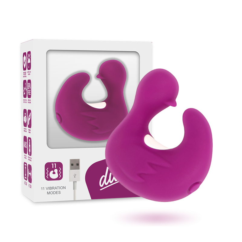 Fingerbøl And Estimulator Genopladelig Silikone Duckymania