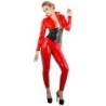 Röd latex catsuit L