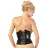Schwarzes Latex-Korsett S