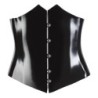 Zwarte latex corset XL