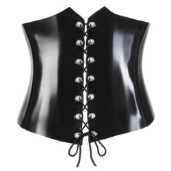 Corsetto in lattice nero XL