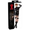 Latexhemd mit schwarzem Reißverschluss S