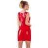 Rotes Latex Minikleid S