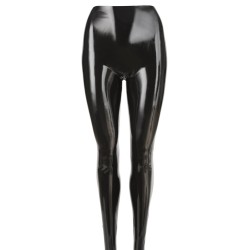 Sorte latexstrømper XL