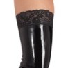 Ciorapi latex cu dantelă XL