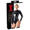 Zwarte latex body L