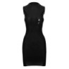 Mini-robe en latex noir 2XL