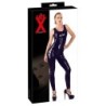 Svart latex catsuit S