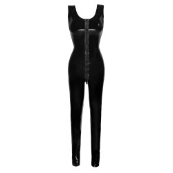 Catsuit in lattice nero XL