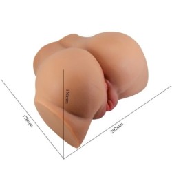 Emilia Zadnji Vibrator Z Realistično Naravno Vagina In Anus Daljinskim Upravljalnikom