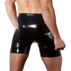 Pantaloni in lattice da uomo nero L