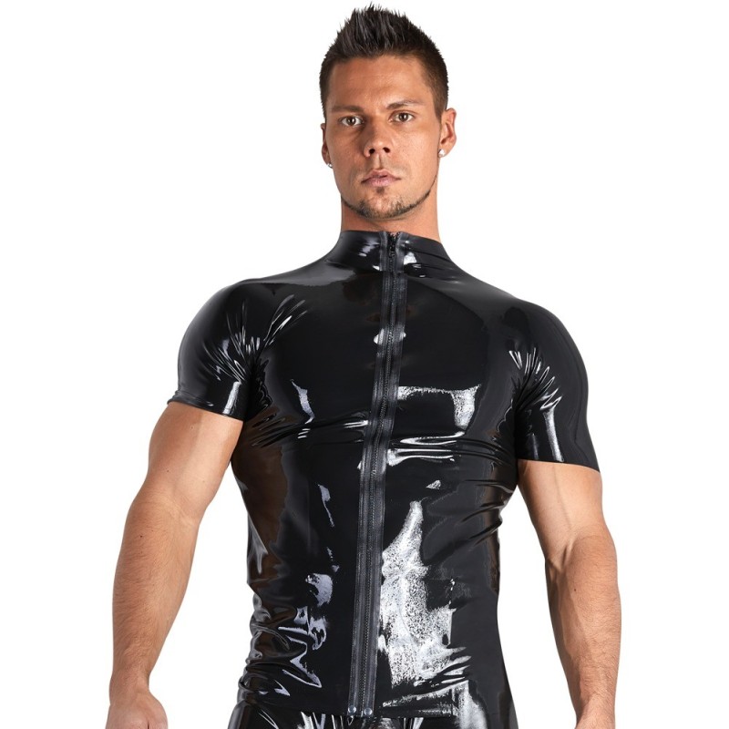 Chemise en latex pour homme 2XL