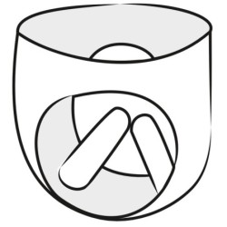 Dildo bombeable de látex Slip M