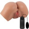Hailey Vibrator za Rit z Realistično Vagina in Anusom Mulat Daljinski Upravljalnik