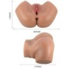 Hailey Fesses Vibromasseur Avec Vagin Et Anus Réaliste Mulâtre Télécommande