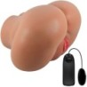 Luna Aizmugures Vibrators Ar Maksts Un Anālo Atveri Reālistisks Dabīgs Tālvadības Pults