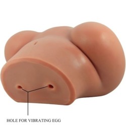 Luna Aizmugures Vibrators Ar Maksts Un Anālo Atveri Reālistisks Dabīgs Tālvadības Pults