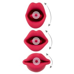 Vibrators orālajam seksam ar kustīgām lūpām