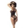 Mod. 1103 Fiskenet Bodysuit Sort Os