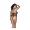 Mod. 1115X Body a rete floreale nero Osx