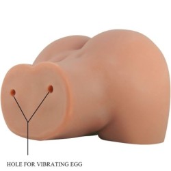 Mila Zadnjični Vibrator Z Realistično Nožnico In Anusom Naraven Daljinski Upravljalnik
