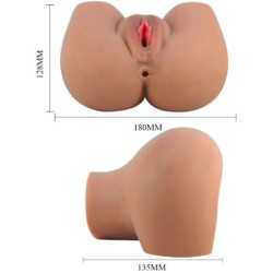 Mila Vibratore per Sedere Con Vagina e Ano Realistico Naturale Telecomandato