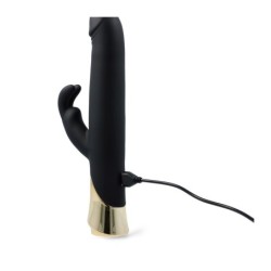 Vibrator reîncărcabil Teddy Rechargeablerabbit cu formă de dildo giratoriu