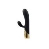Cinnamon Rechargeable Silicone Vibrator With Tapping Rabbit
