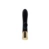 Cinnamon Rechargeable Silicone Vibrator With Tapping Rabbit