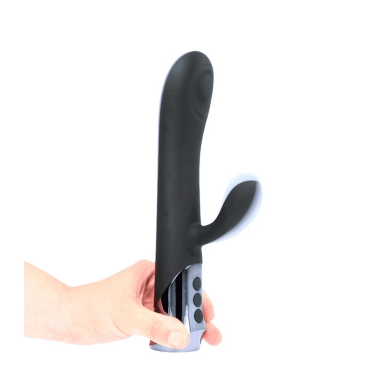 Havana Uppladdningsbar Silikon Vibrator Med Knackande Kanin Och Knackande Skaft