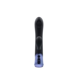 Vibrateur en silicone rechargeable Havana avec lapin vibrant et tige vibrante