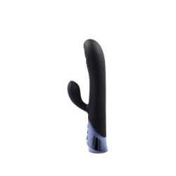 Vibrateur en silicone rechargeable Havana avec lapin vibrant et tige vibrante