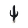 Harlequin Vibrator Reîncărcabil Rabbit cu Dildo Rotativ