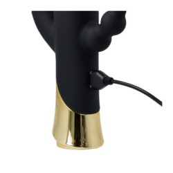 Harlequin Rechargeable Rabbit Vibrator With Gyrating Dildo Shape