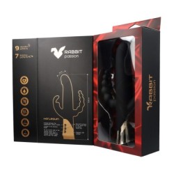 Harlequin Rechargeable Rabbit Vibrator With Gyrating Dildo Shape