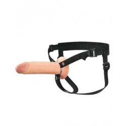 8 Silicone Hollow Strap-On - Doppia Densità