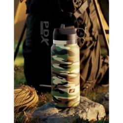 Fap Flask - Happy Camper Discrete Stroker Frosted